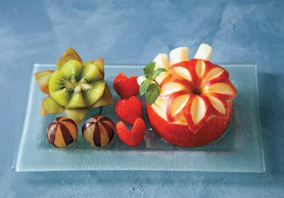 【大人かわいい飾り切り】おなじみのフルーツでおもてなし感を演出できる「アップルカッププレート」（サムネイル画像3）