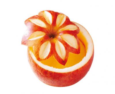 【大人かわいい飾り切り】おなじみのフルーツでおもてなし感を演出できる「アップルカッププレート」（サムネイル画像4）