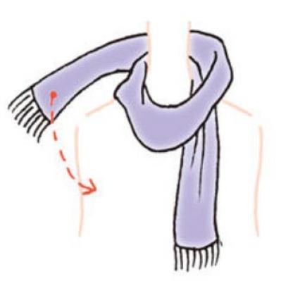 マフラーの巻き方【2選】「ツイストオフタートル」と「2重巻きサイドノット」 後ろ姿も素敵に！（サムネイル画像10）