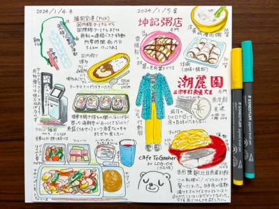 日々の出来事を描く、トラベラーズノートのジャバラ。絵が苦手でも気軽に楽しめる（サムネイル画像5）