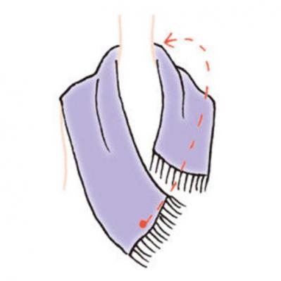 【ストールの巻き方2選】暖かさ抜群！の「シンプルドレープ」と「セーラー結び」（サムネイル画像4）