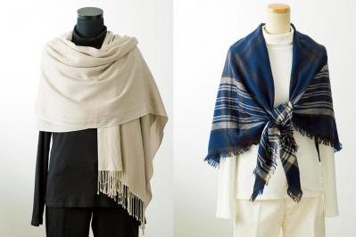 【ストールの巻き方2選】暖かさ抜群！の「シンプルドレープ」と「セーラー結び」