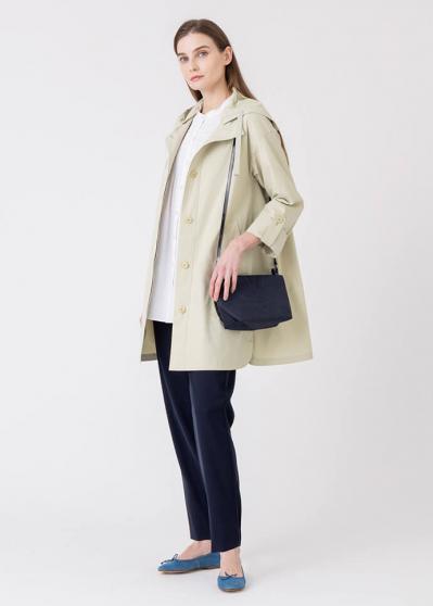 「AMACA」フード付きスタンドカラーコート（サムネイル画像）