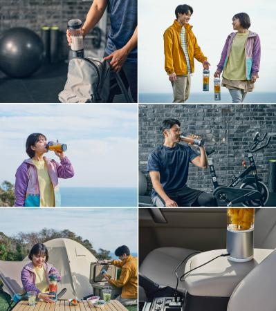 2. 充電式コードレスタイプ  持ち運びも楽で、ボトルからそのまま飲める（サムネイル画像）