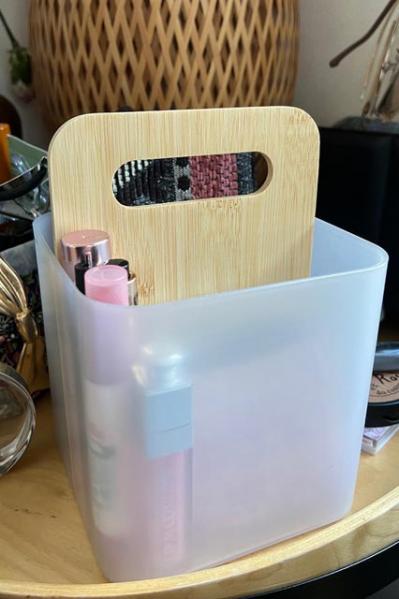 【スリコ】の収納BOX兼バッグで「あ、忘れた」が防げる！家の中での移動に便利（サムネイル画像5）