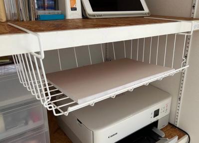 【スリコ】棚下の空間を有効活用「ワイヤースタック収納ラック」が安くて感動！（サムネイル画像4）