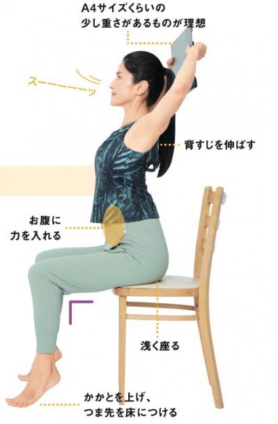 1時間に1回で「下腹ぽっこり解消」＆「腰痛改善」！！Naokoさん流【座ったままストレッチ】（サムネイル画像4）