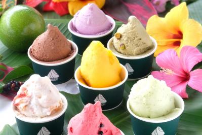 フードスタイリスト 黒木優子さんのお取り寄せ【ほっと一息お気に入りのおやつ】 リッコジェラートの「ジェラート」と永楽堂の「たこせんべい」