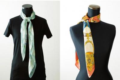 冷房対策にも！エレガントなスカーフの巻き方2選「ラッフル結び」と「固結び」（サムネイル画像）