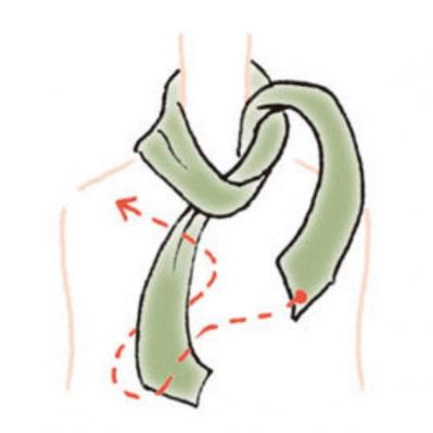 冷房対策にも！エレガントなスカーフの巻き方2選「ラッフル結び」と「固結び」（サムネイル画像14）