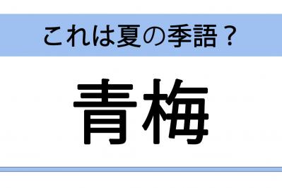 【夏にまつわる季語】青梅・青芝・青葉・青林檎・青麦　夏の季語でないものはどれ？季語クイズ
