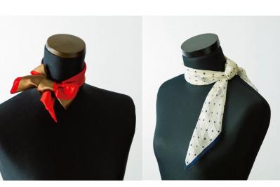 小さめスカーフで【冷房対策】「おしゃれだね」と言われる簡単な結び方2選