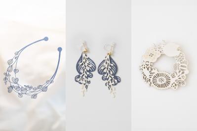 エレガントで軽くて、金属アレルギーの人にも対応。〝紙ってる“アクセサリー【8選】（サムネイル画像）