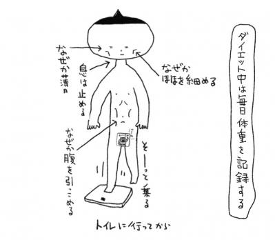 どちらが正解？体重計には「毎日乗る？乗らない？」【糖尿病イラスト日記】（サムネイル画像2）