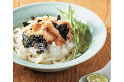 一皿で大満足！【冷やしうどん】夏のランチにぴったりなレシピ2選「なすの揚げびたし×油揚げ」「鶏肉ののり照り焼き」