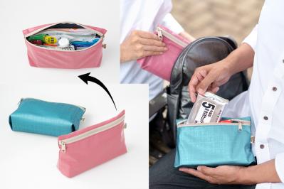 「外出先で被災したら？」安心を詰め込んだこだわりの防災ポーチとその中身を拝見！