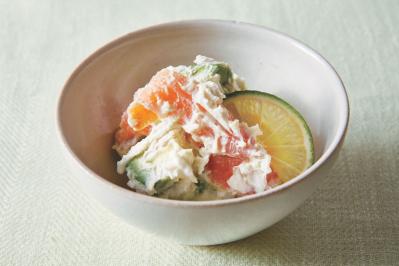 【さば、サーモンの簡単レシピ】市販品でパパッとできる「副菜」2選「しめさばマリネ」「スモークサーモンのクリームチーズ和え」