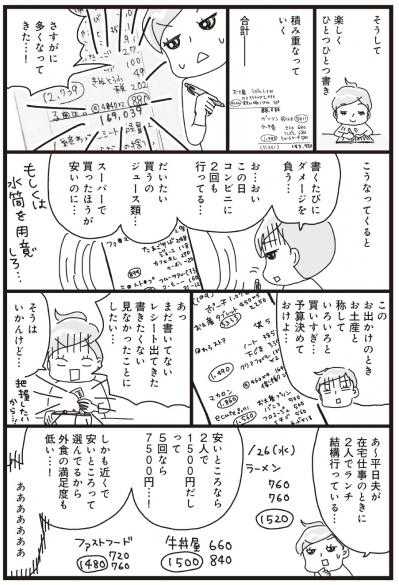 【マンガ・家計簿術＃6】「もう…書きたくない…」早くも挫折!?（サムネイル画像3）