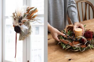 【50％OFFクーポン発行中】年末感謝セール第1弾！ゆうゆうでしか買えないクリスマス＆お正月リース