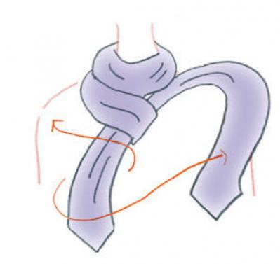 きちんとした人に見える【スカーフの巻き方】柄も生かせる「ネックタイト」（サムネイル画像8）