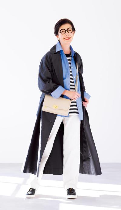 2025年最旬！50代以上におすすめの【ロング丈の春アウター】3選。寒い日、暖かい日の着回しのコツも紹介（サムネイル画像8）