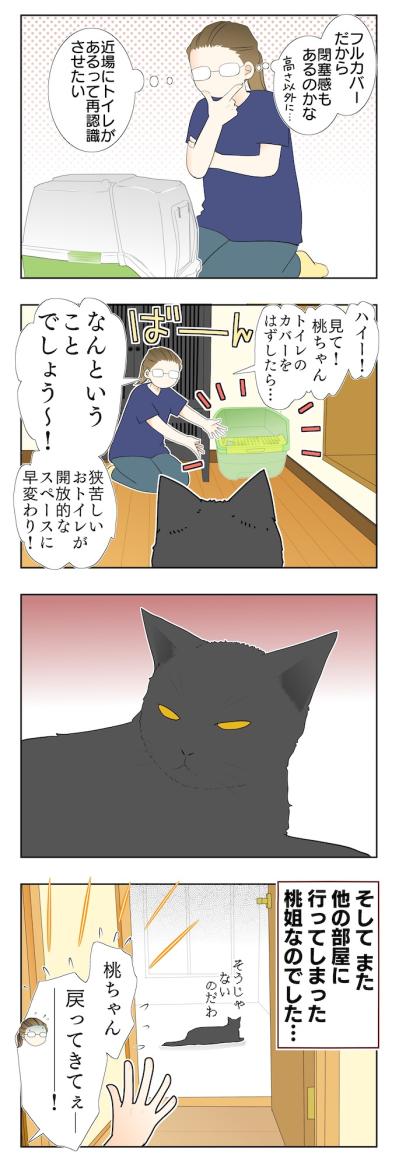 【老猫マンガ】老猫のトイレ事情その2…18歳の元保護猫・桃姐［＃14］（サムネイル画像3）