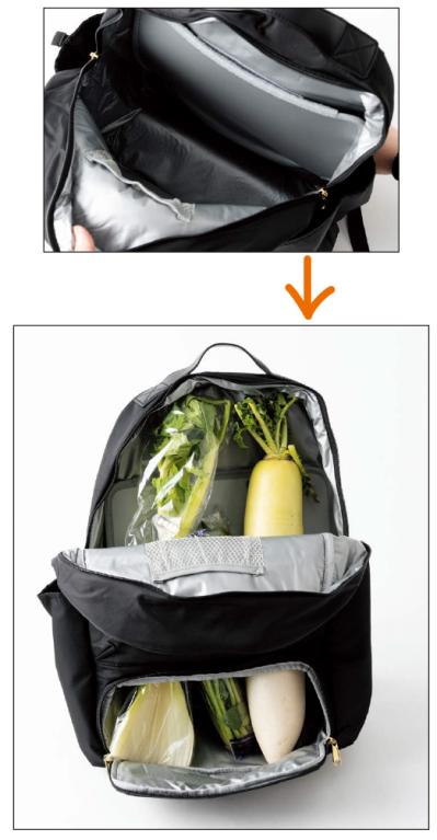 暑い日の買い物も涼やかに！「保温保冷 買い物らくらくリュック」旅行もアウトドアにも（サムネイル画像5）