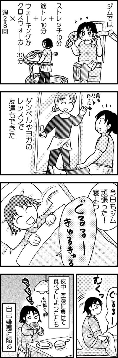 スポーツジムに入会！週に2回の運動習慣ができるも夜中の食欲に勝てず…【脱デブ日記 #3】（サムネイル画像3）