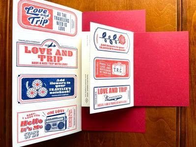 情熱の赤が旅心をくすぐる 大人気トラベラーズノート「 LOVE AND TRIP」新作は赤！（サムネイル画像8）