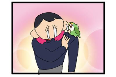 コザクラインコの夜更かしと発情対策／インコも人の気持ちが分かるんです【鳥マンガ＃77】