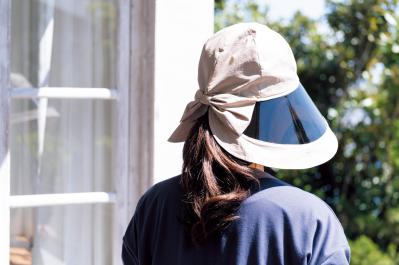 夏のお出かけ時、紫外線から全顔を守る！女優ハット風「コットンバイザーハット」のおすすめポイント（サムネイル画像3）