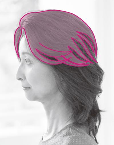 ＜50代の髪悩み＞根本の白髪も、ボリュームアップも【ポイントウィッグ】で解決！不自然にならないつけ方とは？（サムネイル画像9）