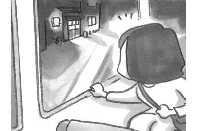 夜の7時には静かになる港町…モフモフ柴犬に会って決意したこととは？【柴犬食堂#7】