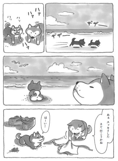 あ、やっぱり柴犬だ！海辺でとった行動に納得。だから今日も元気に過ごせるのだ！【柴犬食堂 #11】（サムネイル画像3）