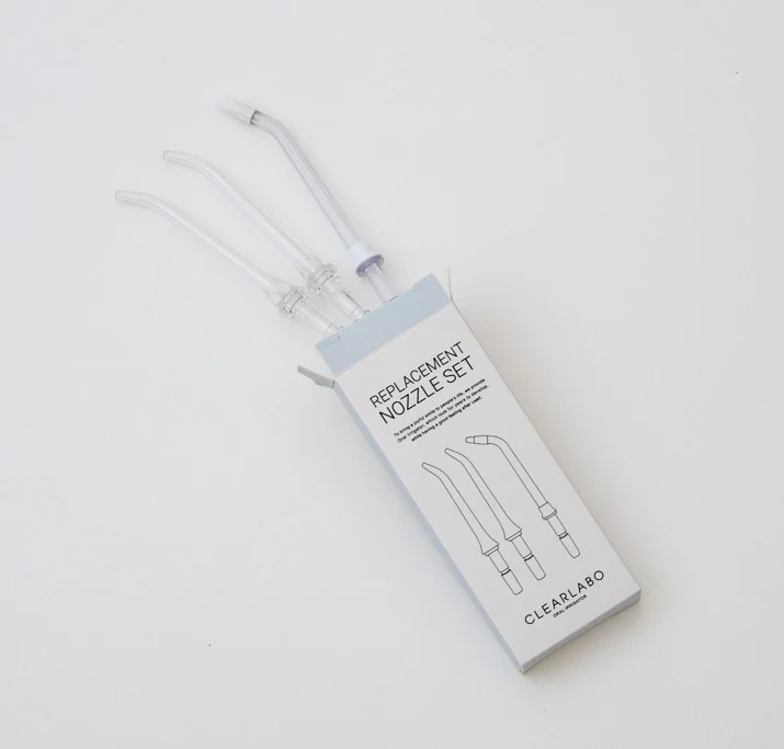 歯科医師監修「CLEARLABO」　口腔洗浄器 ジェットウォッシャー用替えノズル3本セット（日本製）（本体別売り） ※WEB限定