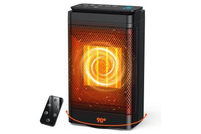 【最大90％OFF】寒くなる前に早めに準備♪【セラミックヒーター】コンパクトサイズだから脱衣所、トイレ、キッチンなど簡単に移動できて便利！【Amazonタイムセール】