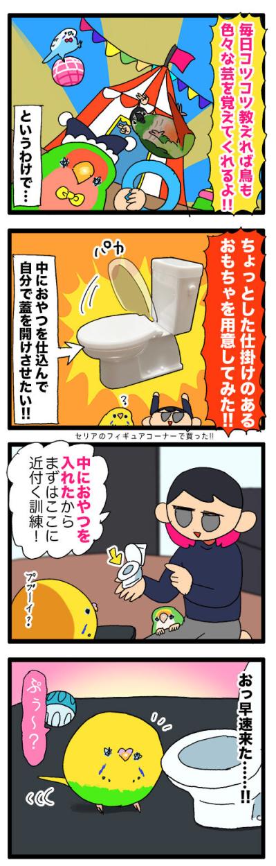 芸を覚えるはずが…？セキセイ女子カチョ、学びの果ての珍ポーズ【鳥マンガ #141】（サムネイル画像5）