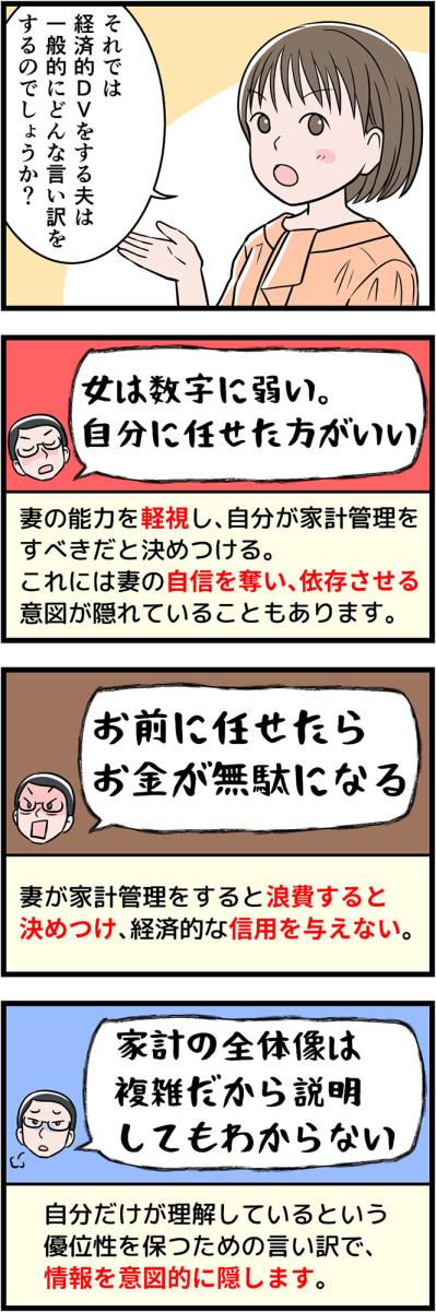 「妻は夫の言うとおりにしていればいい！」経済的DVをする夫の3つの特長とは？【うちの夫はモラハラでした #11】（サムネイル画像3）