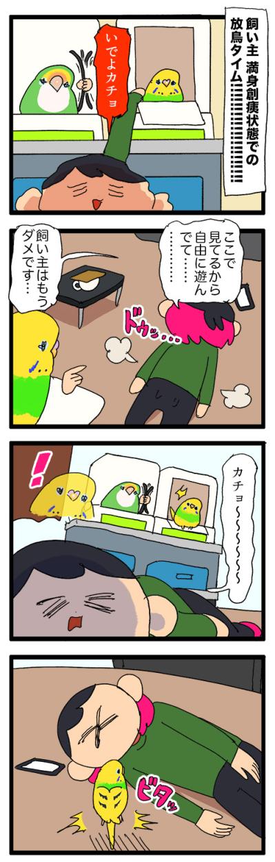 守護と破壊 ― セキセイインコ・カチョの愛情フルスロットル！【鳥マンガ #145】（サムネイル画像4）