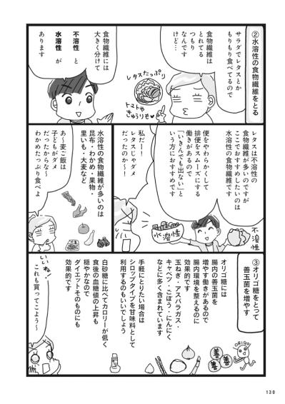 サラダを食べても「出ない人」におすすめ！水溶性食物繊維とは？軽い腹筋法もご紹介【ダイエット挑戦マンガ#44】（サムネイル画像2）