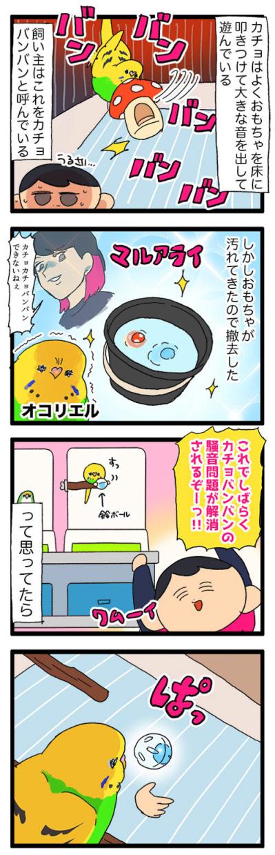 かまってもらえなくて落ち込むセキセイインコ・カチョがとった行動に胸キュン！【鳥マンガ #156】（サムネイル画像4）