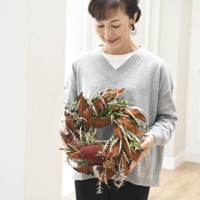 ドライフラワー専門店「moritaba」ゆうゆうオリジナル　クリスマスリース（サムネイル画像5）