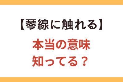 あなたも間違って使っていない!?【琴線に触れる】の正しい意味とは？【クイズ】