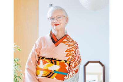 着物研究家【シーラクリフさん】流・自由でファッショナブルな着物コーデのコツとは？