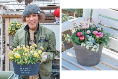 寄せ植えの実演を目の前で見られる！【オニちゃん×園芸ガイド】バレンタインイベント2月14日（土）に開催