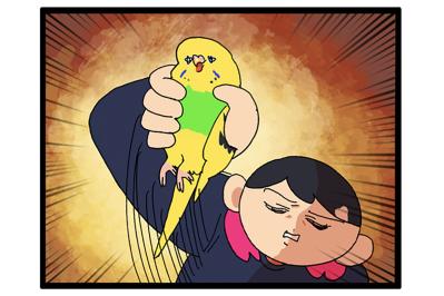 飼い主がセキセイインコの放鳥中にコーヒーを飲めない理由は？曲芸レベルのカチョに注目！【鳥マンガ #180】（サムネイル画像）