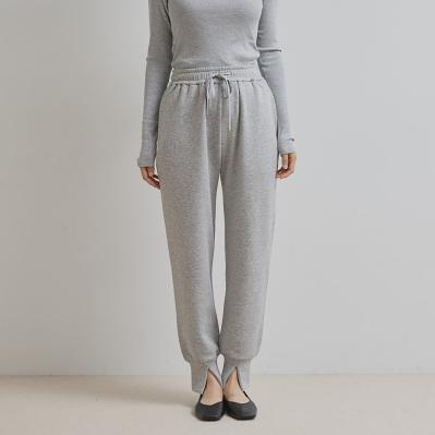 肌側シルク100％ スウェットパンツ・裾スリット（サムネイル画像5）