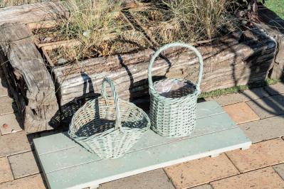 フローラ黒田園芸【黒田健太郎さん流】オーバル＆ラウンド形バスケットの寄せ植え。2つセットで飾るのがポイント！（サムネイル画像8）