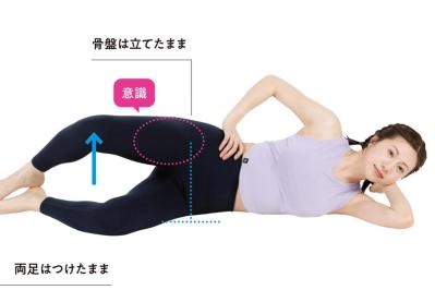 ひざに違和感がある50代へ。横向きで15回「ひざパカ」でお尻の奥を鍛え、負担を減らす筋トレ（サムネイル画像）