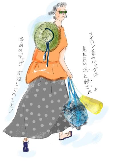 70代からのおしゃれは「風通し」が大事！本田葉子さんが縫ったコットンスカート2枚と夏小物（サムネイル画像2）